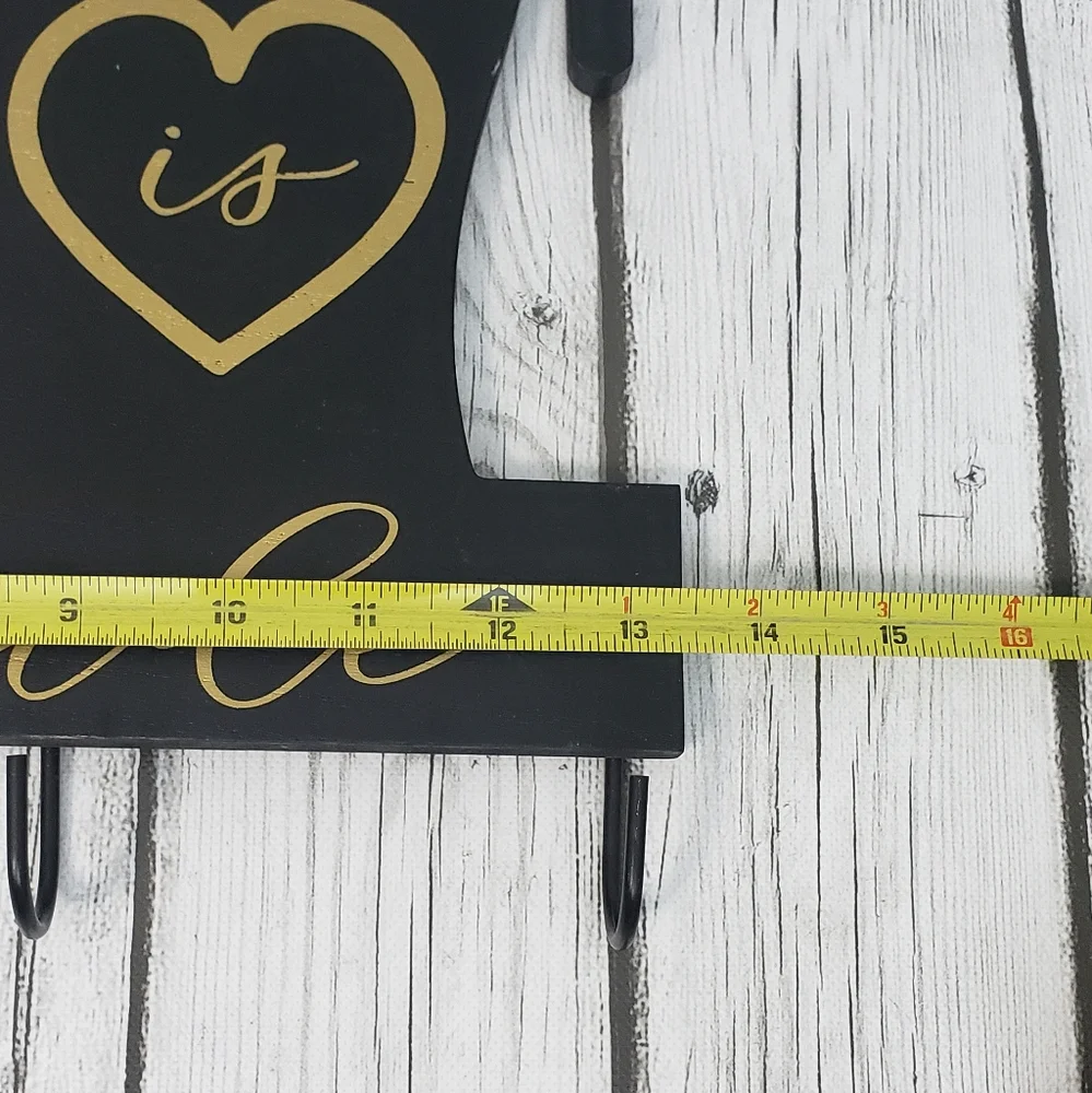 Happiness Is Homemade Wood Wall Decor With Hooks